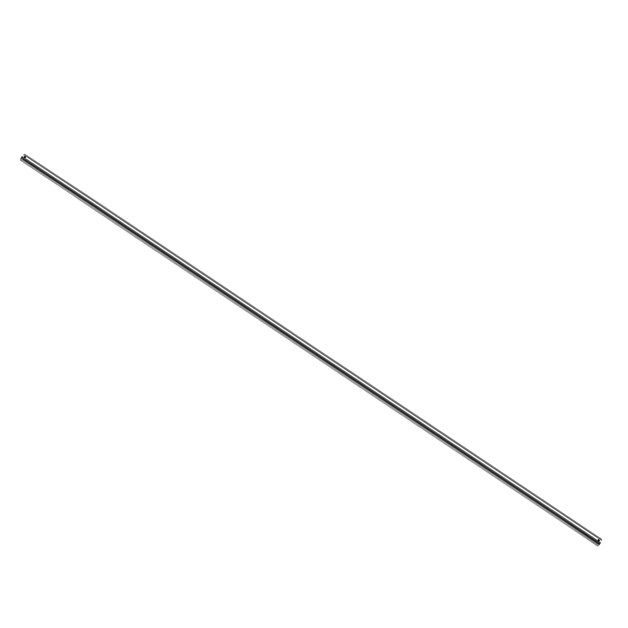 60-inch extended downrod in a sleek silver finish, designed for AC/DC motor ceiling fans to optimize airflow in great size rooms with high ceilings.