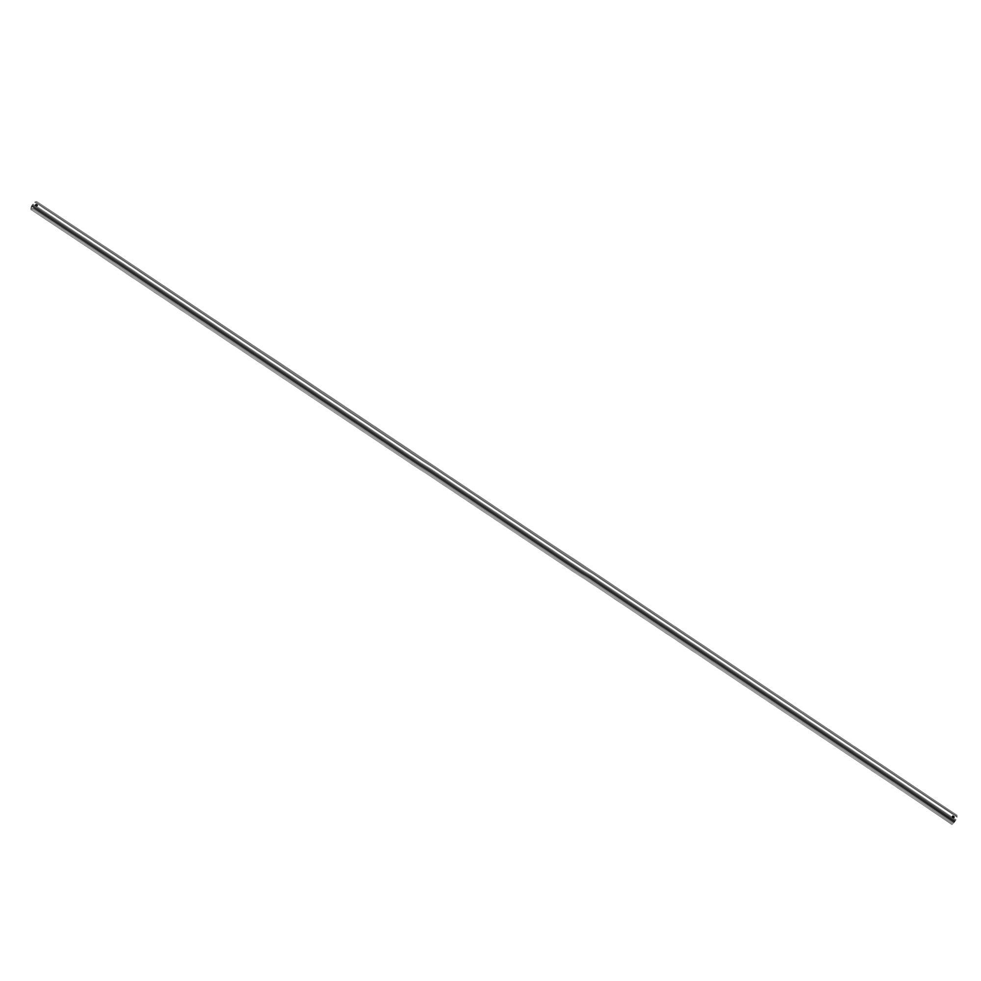 72-inch extended downrod in a sleek silver finish, designed for AC/DC motor ceiling fans to optimize airflow in great size rooms with high ceilings.