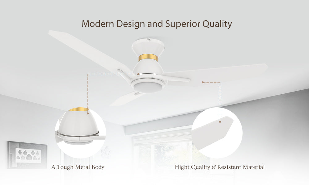 Carro-Smafan-52”-Brooks-low-profile-Smart-Ceiling-fan-High-Quality