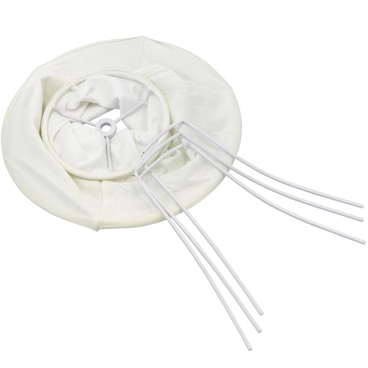 Carro Home Cream White Bell Lamp Shade 7x12x9 (Spider Fitting) - Set of 2