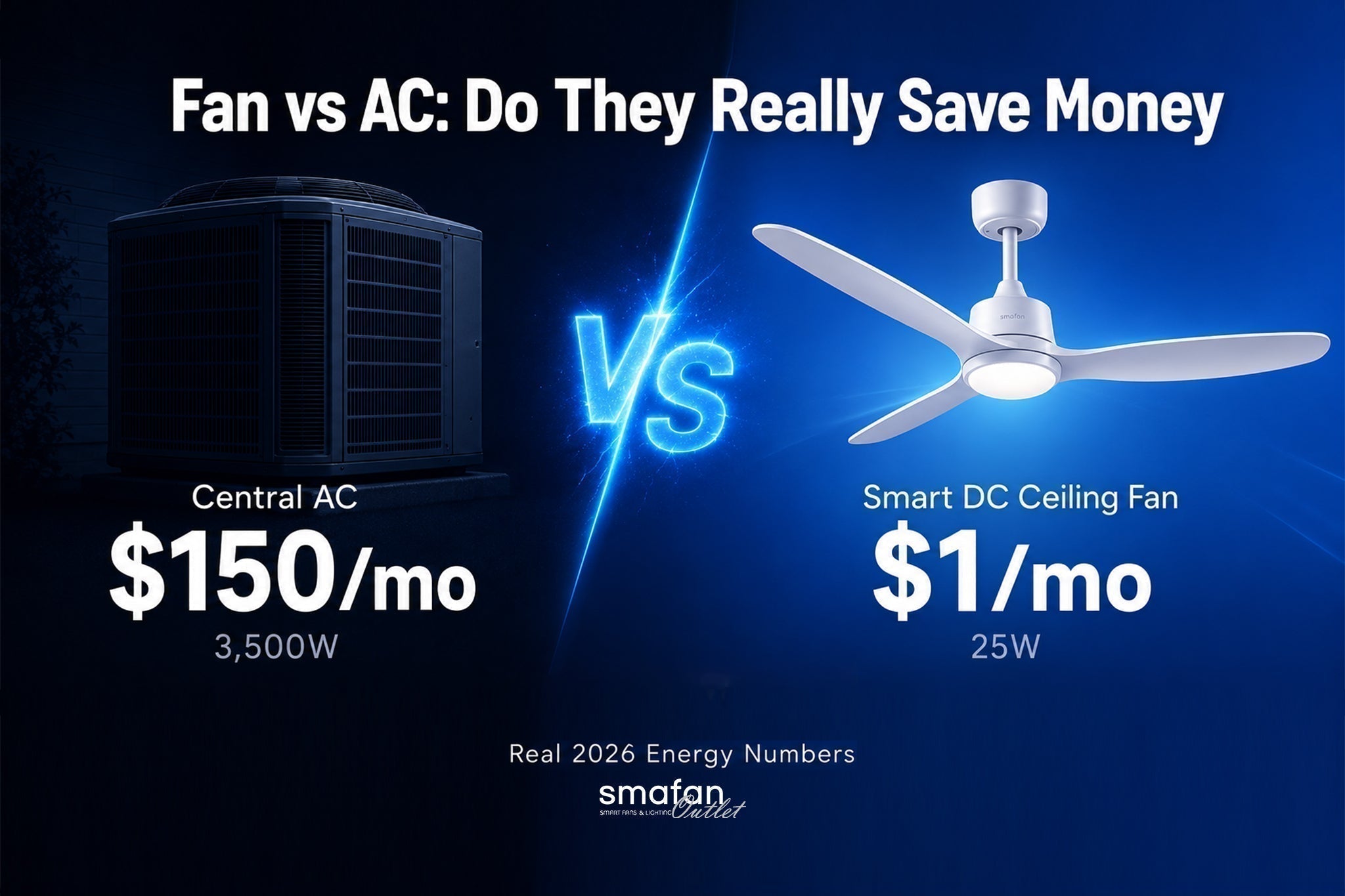 Ceiling Fan vs AC: Do They Really Save Money? (2026 Cost Breakdown)