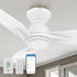 Carro Smafan Brooks 48 inch smart ceiling fans remote and wall control, use elegant Plywood blades and has an integrated 4000K LED daylight.