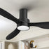 Carro Coleman 52 inch smart ceiling fan low profile design, with black finish, strong ABS blades and integrated 5700K LED day light. 