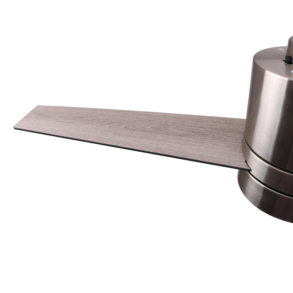 This Ranger Wifi smart ceiling fan is a simplicity designing with elegant Plywood reversible black and light wood blades and has an integrated 3000K LED warm light. The fan features wall control, Wi-Fi apps, Siri Shortcut and Voice control technology (compatible with Amazon Alexa and Google Home Assistant ) to set fan preferences. 