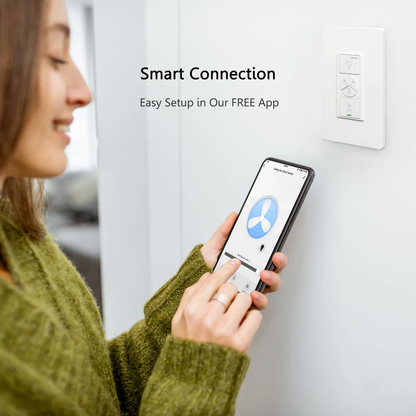 This Ranger Wifi smart ceiling fan is a simplicity designing with elegant Plywood reversible black and light wood blades and has an integrated 3000K LED warm light. The fan features wall control, Wi-Fi apps, Siri Shortcut and Voice control technology (compatible with Amazon Alexa and Google Home Assistant ) to set fan preferences.